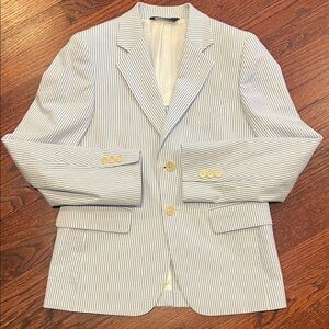 Boys Brooks Brothers Seersucker Blazer Size 12